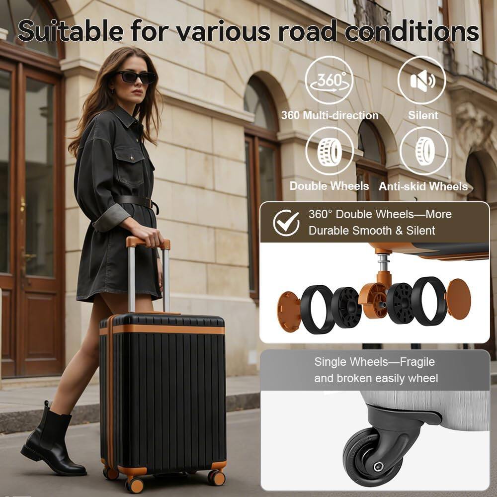 Suitable for various road conditions

360° Multi-direction
Silent
Double Wheels
Anti-skid Wheels

360° Double Wheels—More Durable Smooth & Silent

Single Wheels—Fragile and broken easily wheel