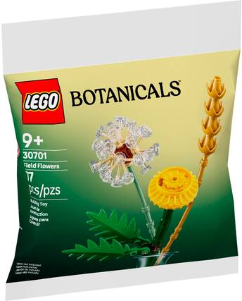 LEGO BOTANICALS 9+ 30701 Field Flowers 17 Pcs/pzs Building Toy Jouet de construction Juques para Construir Vase not included Vase non incluido Jarrn n incluido Vaso no incluido
