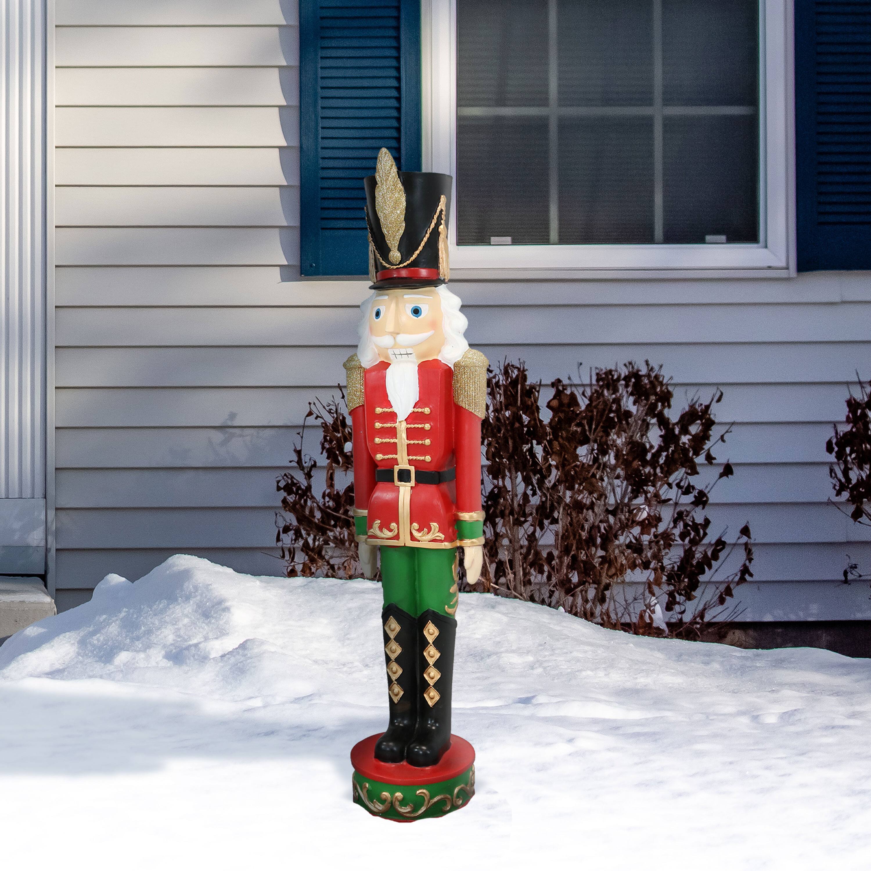 Alt View 9. Sunnydaze - Kristoff the Christmas Nutcracker Soldier - 1 Statue - 37" - Red.