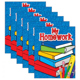 Teacher Created Resources - My Homework Pocket Folder, Pack of 6