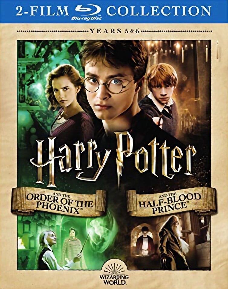 Front. Harry Potter: Order Of Phoenix/ Half Blood Prince (Blu-ray Double Feature) [Blu-ray].