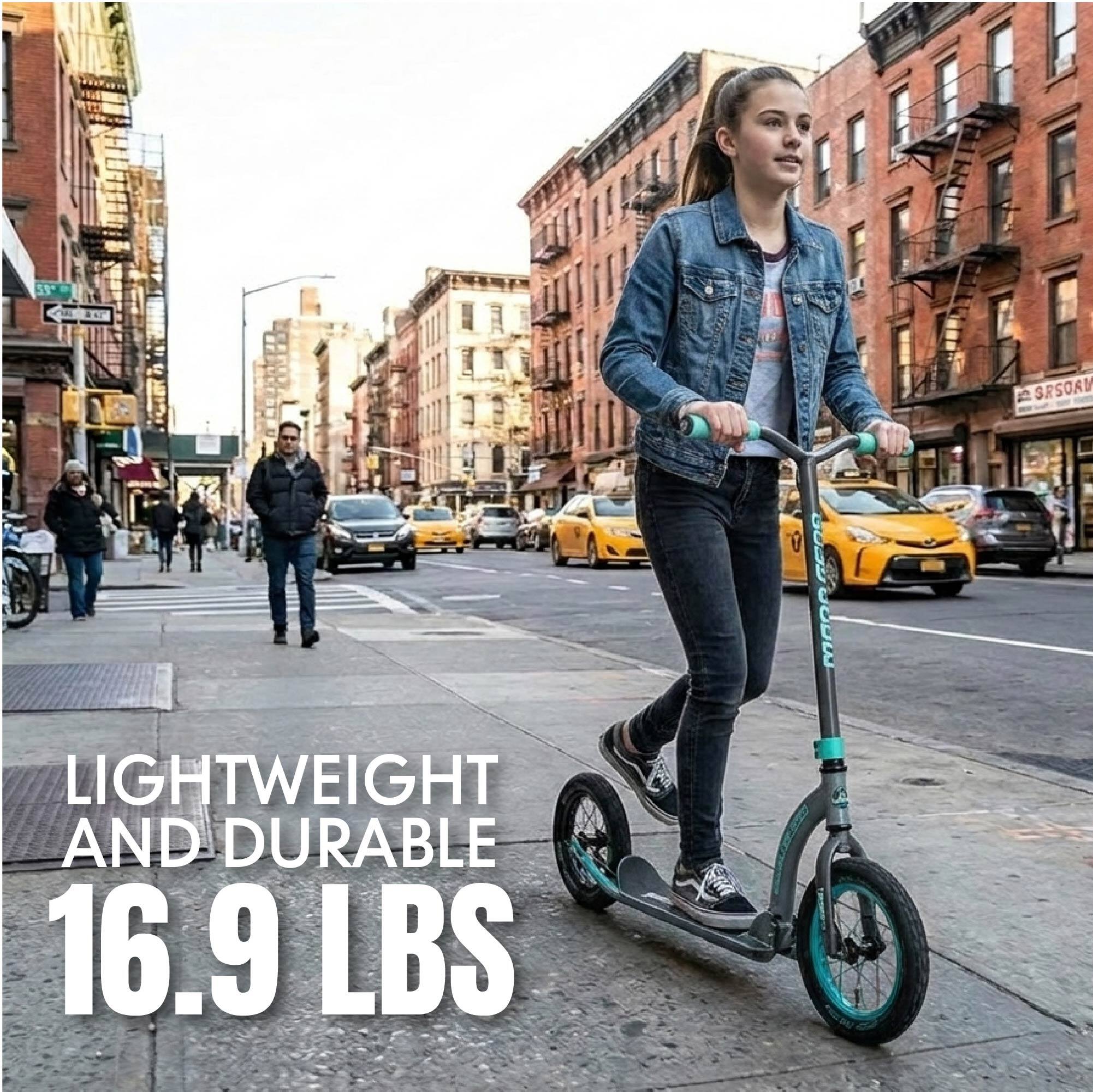 LIGHTWEIGHT AND DURABLE 16.9 LBS