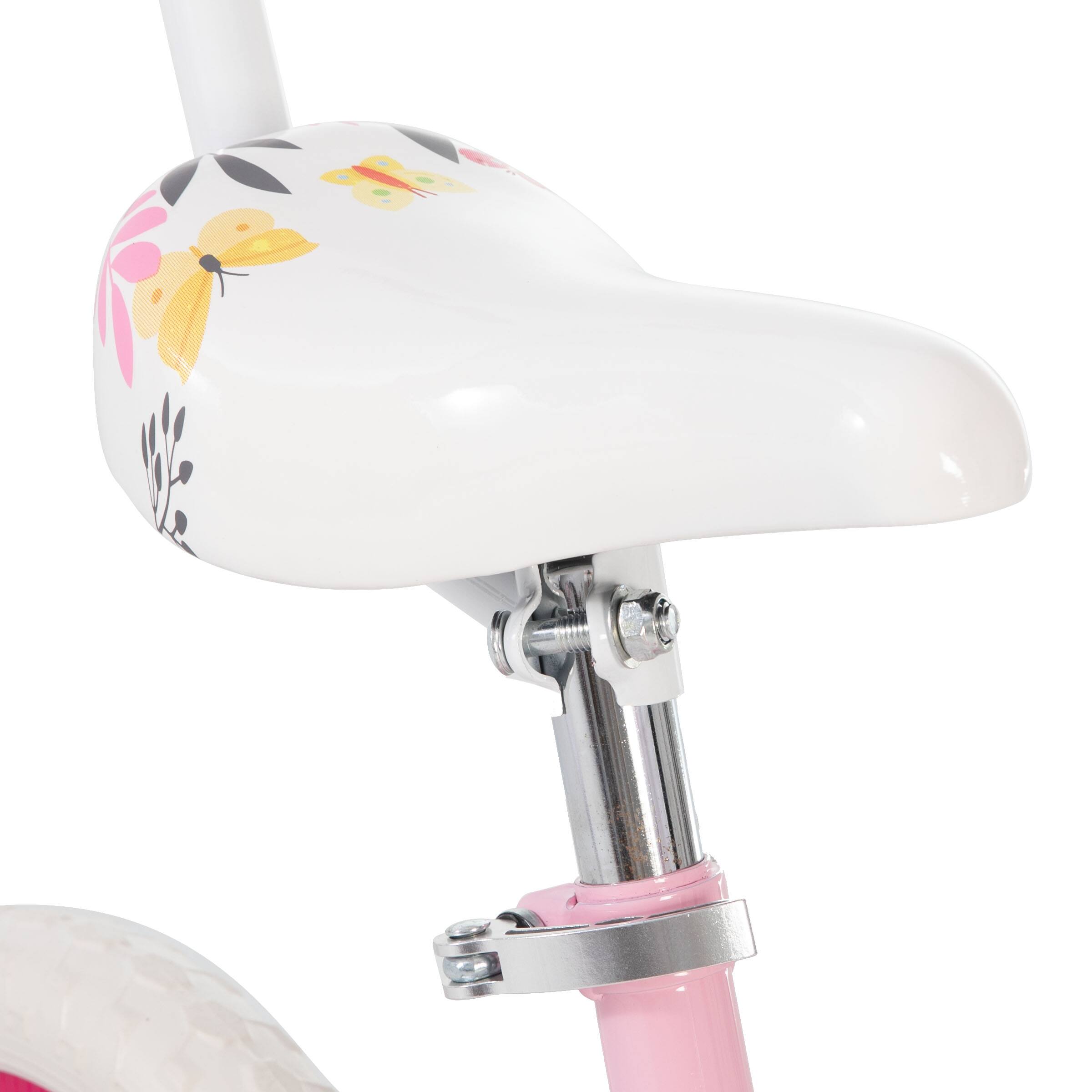 Alt View 4. JOYSTAR - Voyager 10" Kids Bike for Boys Girls Ages 1-3, Training Wheels & Detachable Parent Push Handle, Children Bike Pink - Pink.