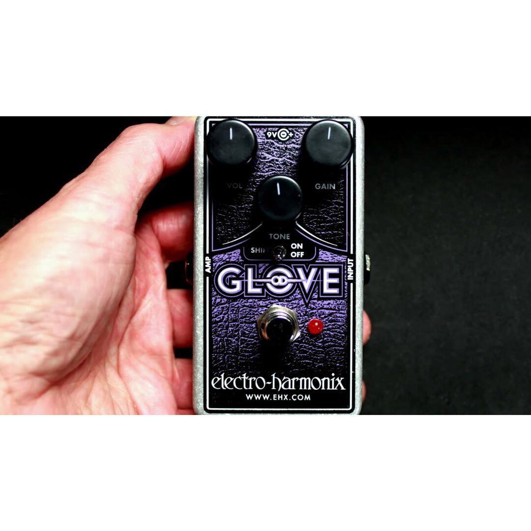 I 9V O I VOL I GAIN TONE ON SHI OFF AMP INPUT GL GLOVE VE wIn electro-harmonix WWW.EHX.COM
