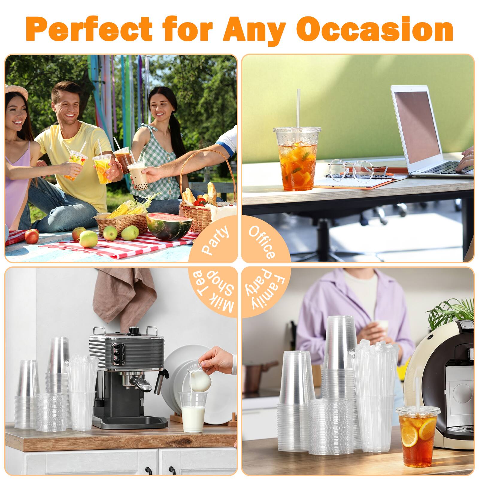 Perfect for Any Occasion

- Party
- Office
- Tea T Milk Shop
- Family