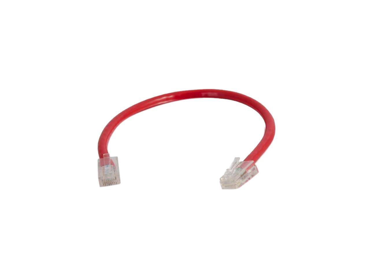 Cables to Go - C2G 04162 25 ft. Cat 6 Red Non-Booted Patch Cable