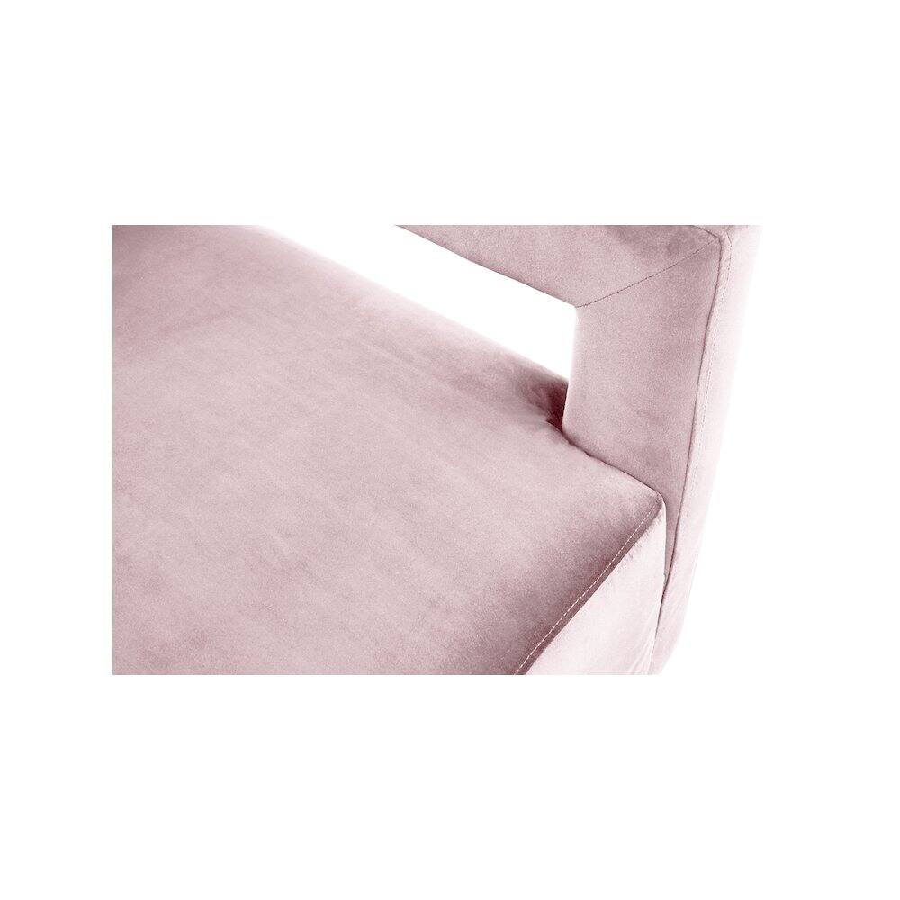 Alt View 4. Meridian Furniture - Armani Pink Velvet Accent Chair - Pink.