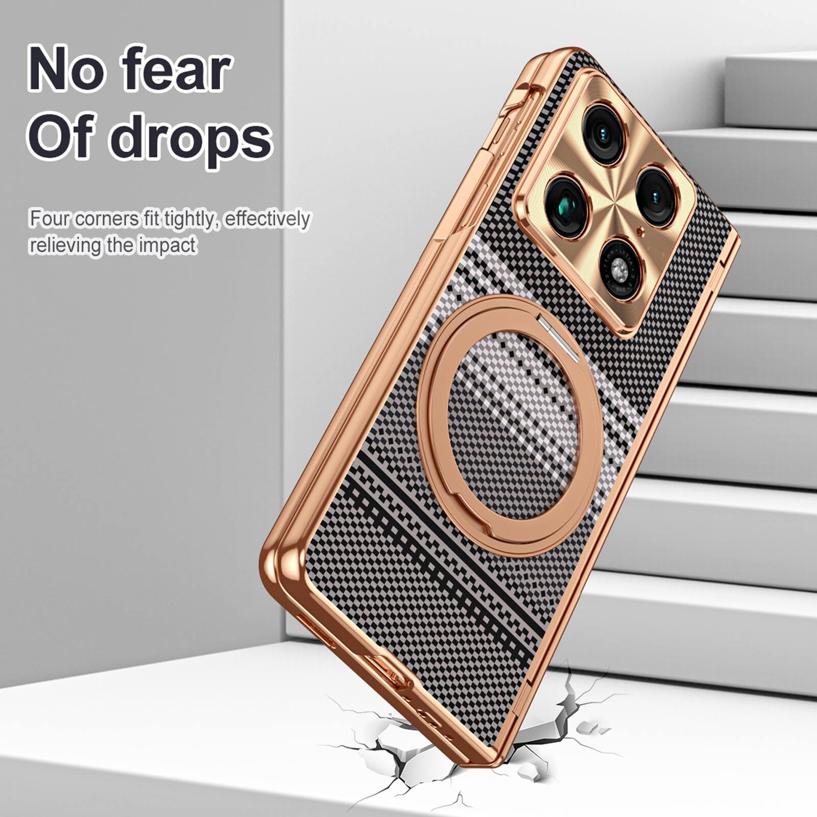 No fear of drops. Four corners fit tightly, effectively relieving the impact.