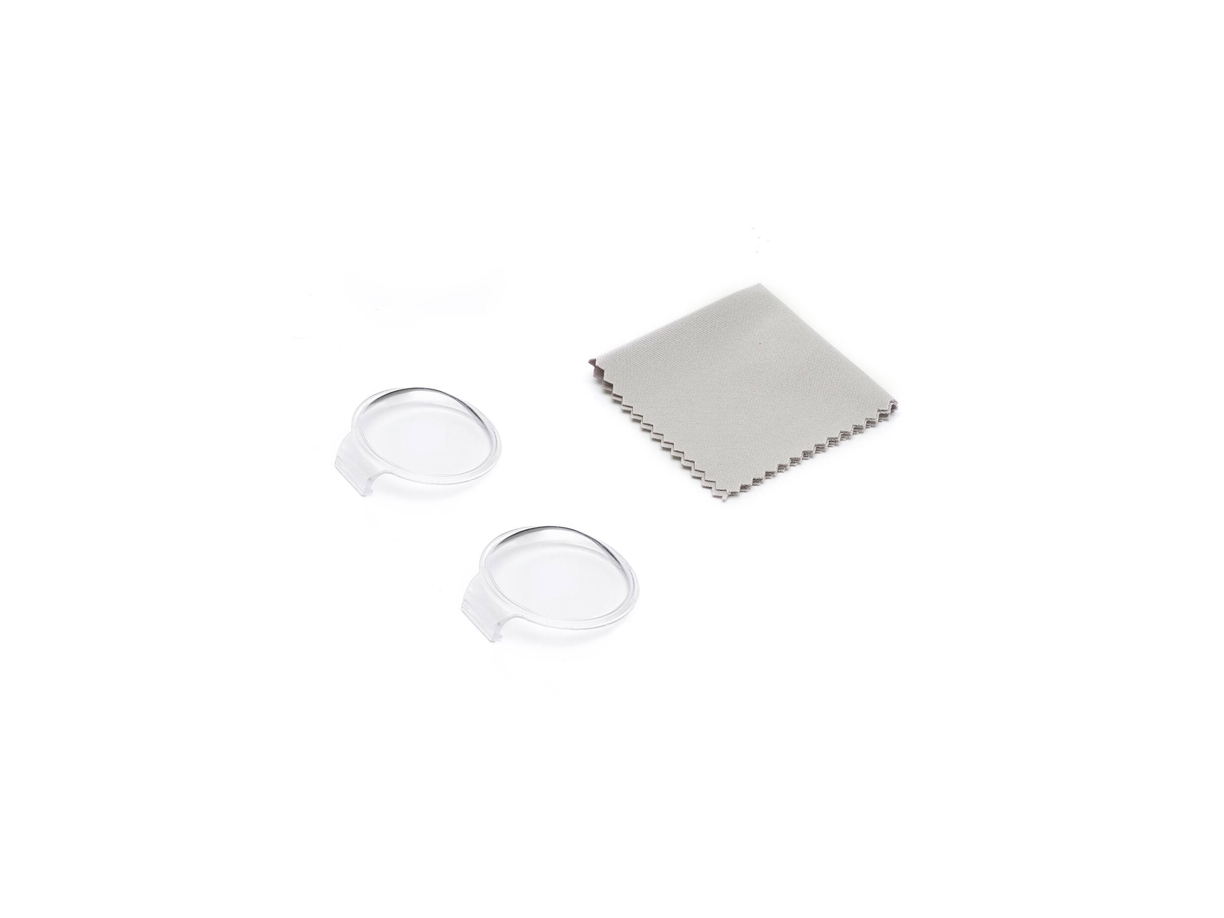 Left. DJI - Osmo 360 Transparent Lens Protectors - Black.