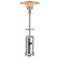 Front. Costway - Costway 87" Tall Patio Propane Heater 48,000 BTU W/Table & Wheels Silver - Silver.