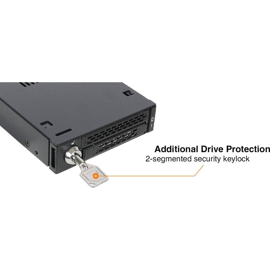Additional Drive Protection  
2-segmented security keylock