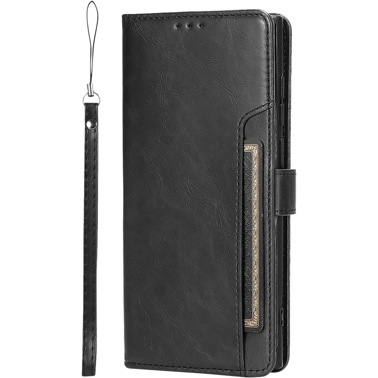 Alt View 11. SaharaCase - Folio Wallet Case for Samsung Galaxy S23 Ultra - Black.