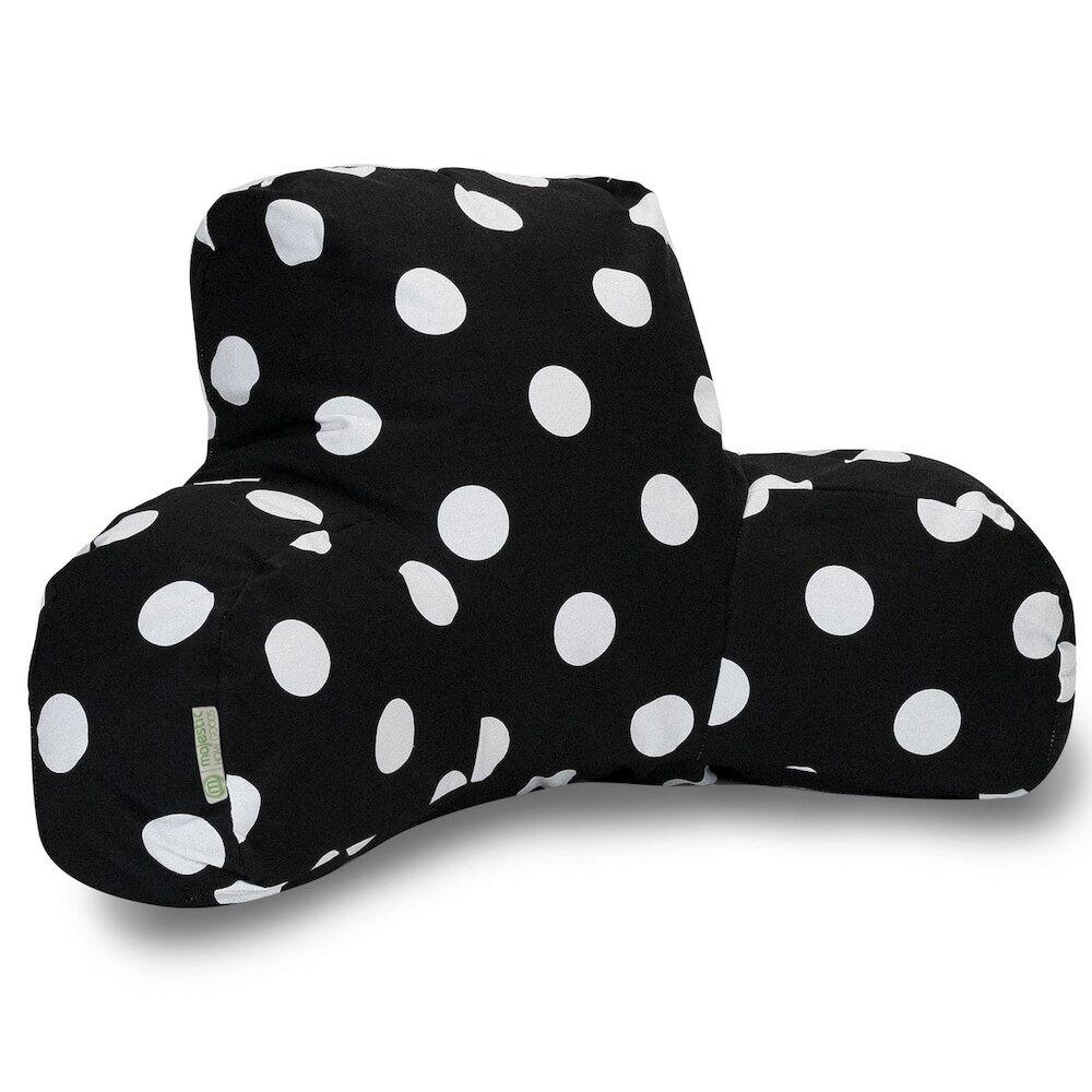 Front. Majestic Home - Reading Pillow Polka Dot (Large) Black - Black.