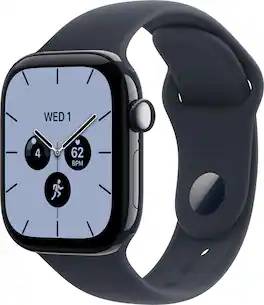Apple Watch Series 12 (GPS + Cellular) 42mm Ceramic Case with Navy Blue Sport Band - S/M - Night Blue - (2026)