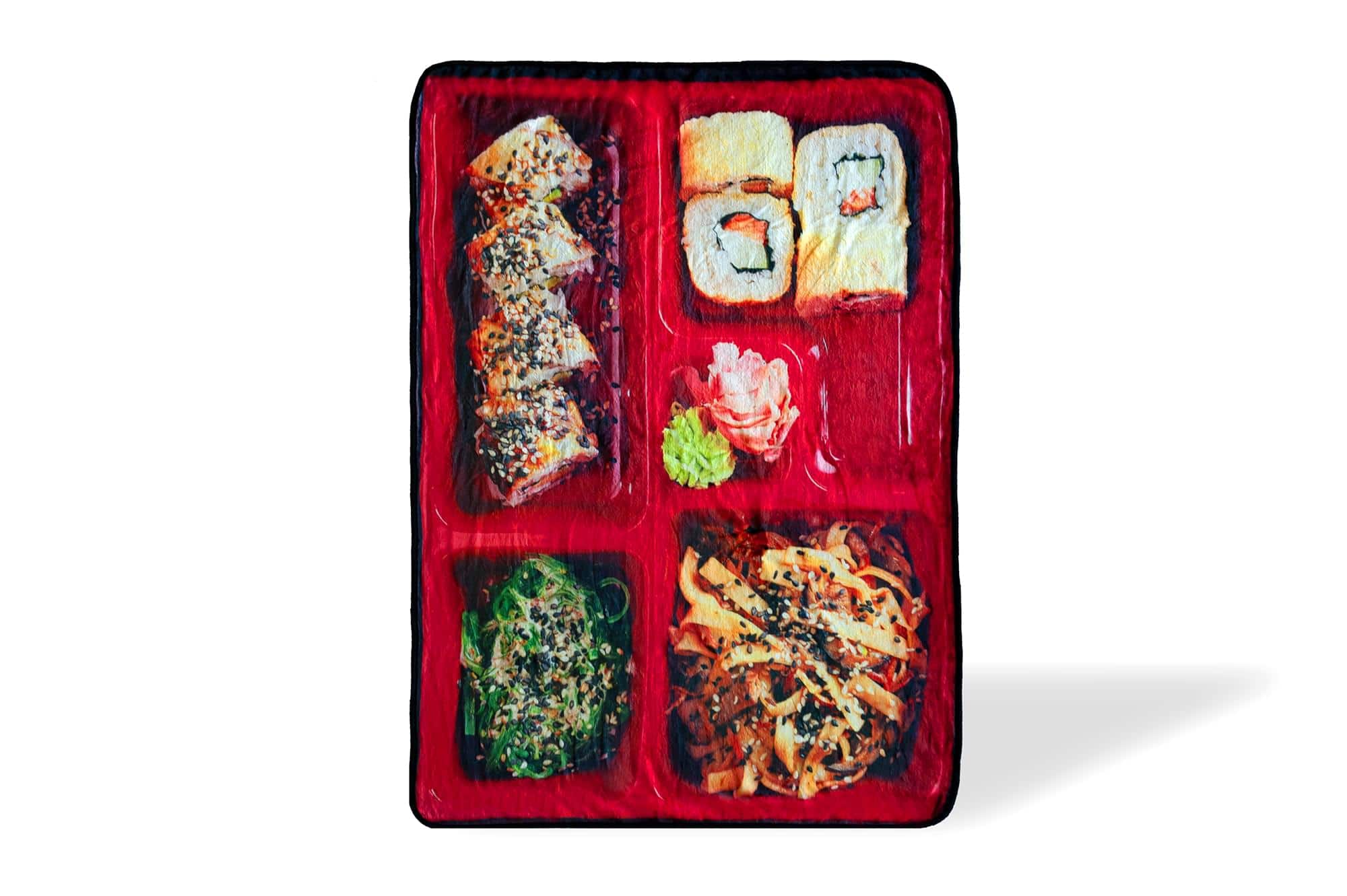Just Funky - Japanese Bento Box Large Fleece Throw Blanket | Food Blankets | 60 x 45 Inches - Red price history on PriceWatchPro