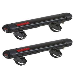 Yakima - FatCat EVO 4 Skis or 2 Snowboards Mount Roof Rack, Fits T-Slot Crossbars - Black