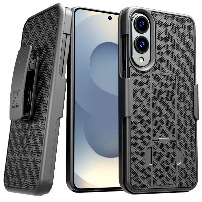 RomeTech - Shell Holster Combo Case for Samsung Galaxy S25 Edge - Black