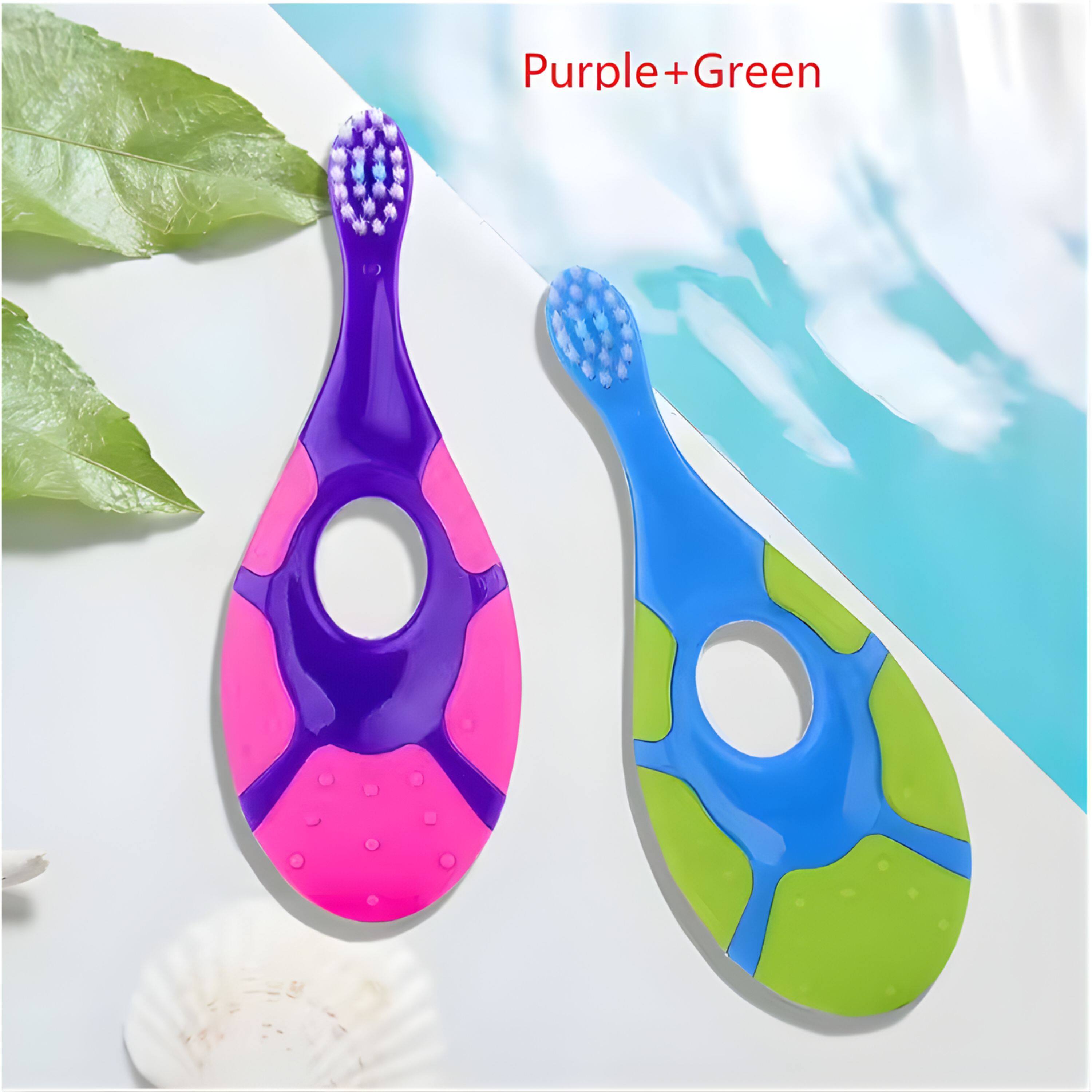 Angle. Kitcheniva - Children's Non-Slip Toothbrush 2 Pcs.