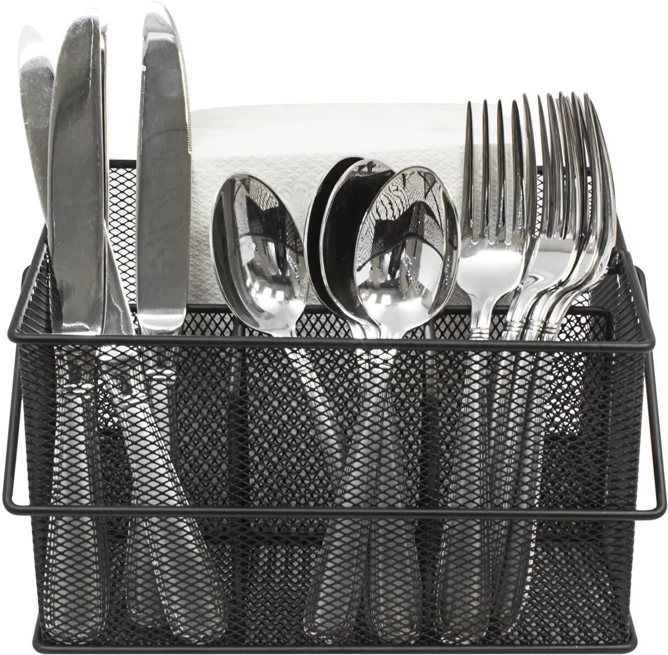 Alt View 3. Sorbus - Sorbus Mesh Utensil Caddy - Organize & Serve in Style! Perfect for Kitchen, Parties, and More. Multi-purpose - Black.