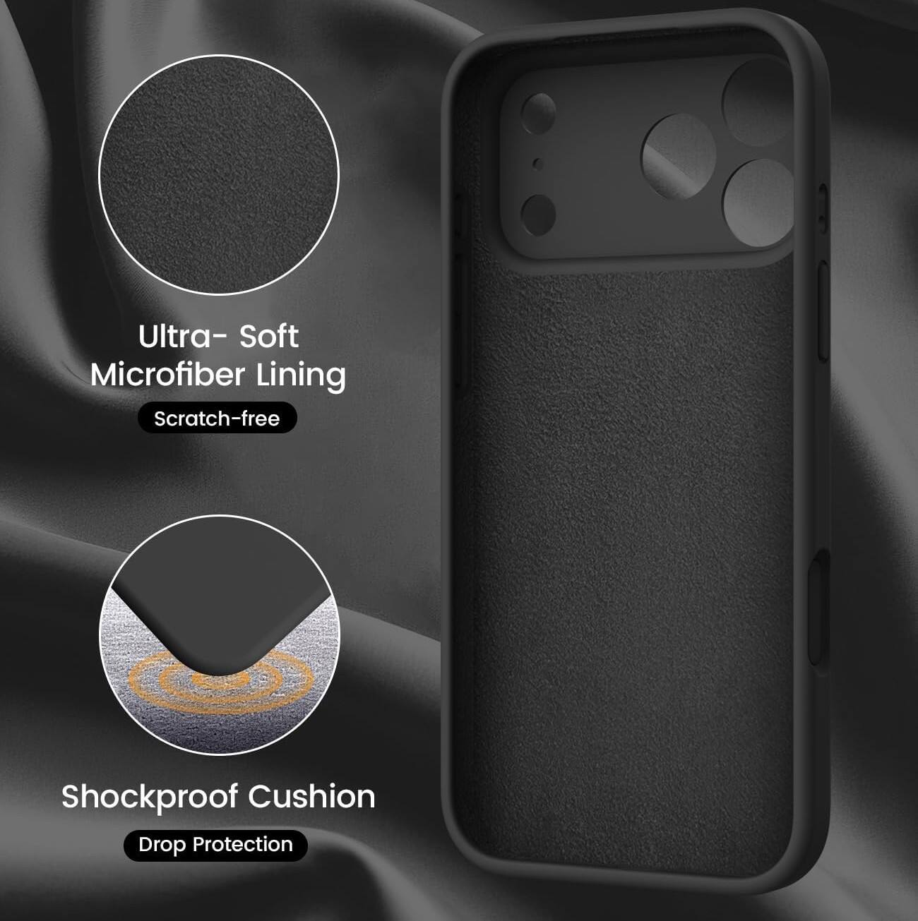 Ultra-Soft Microfiber Lining  
Scratch-free  

Shockproof Cushion  
Drop Protection