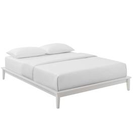 Modway - Lodge Wood Full Platform Bed Frame - White