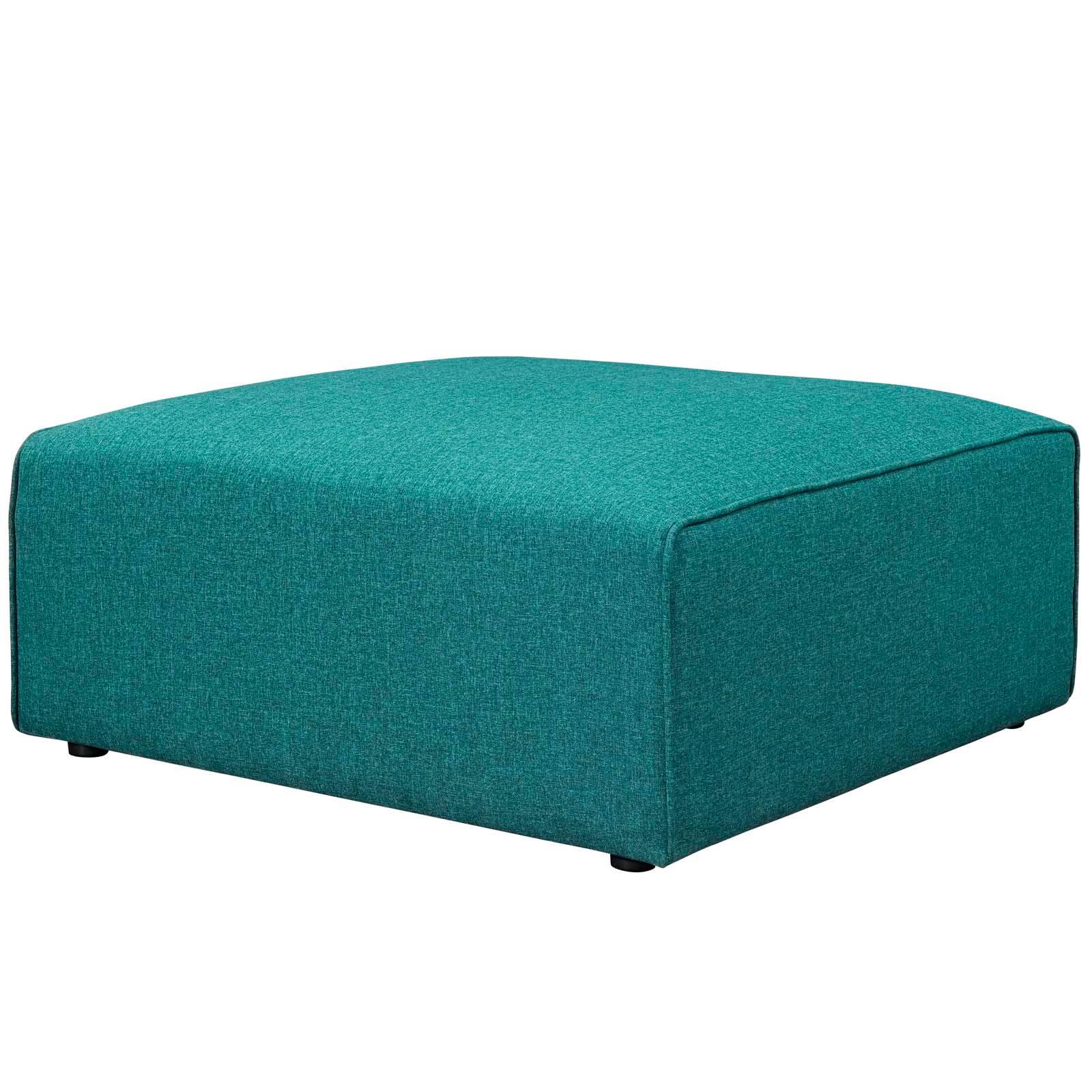 Angle. Modway - Mingle Fabric Ottoman by Modway - EEI-2726-TEA.