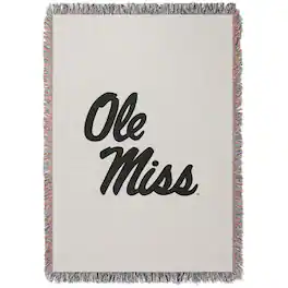 Chad & Jake - Ole Miss Rebels Woven Blanket - White