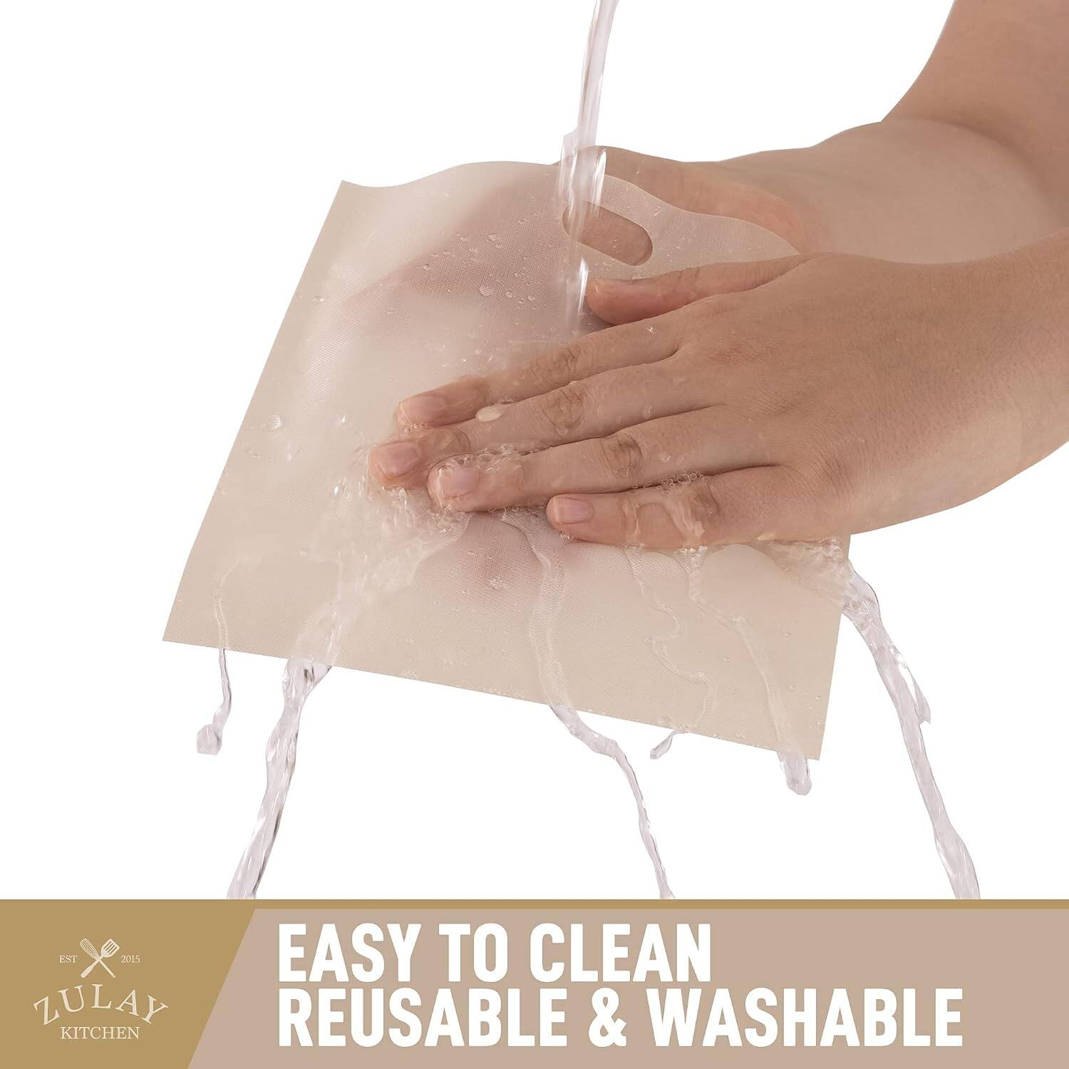 EST 2015  
EASY TO CLEAN  
ZULAY REUSABLE & WASHABLE KITCHEN