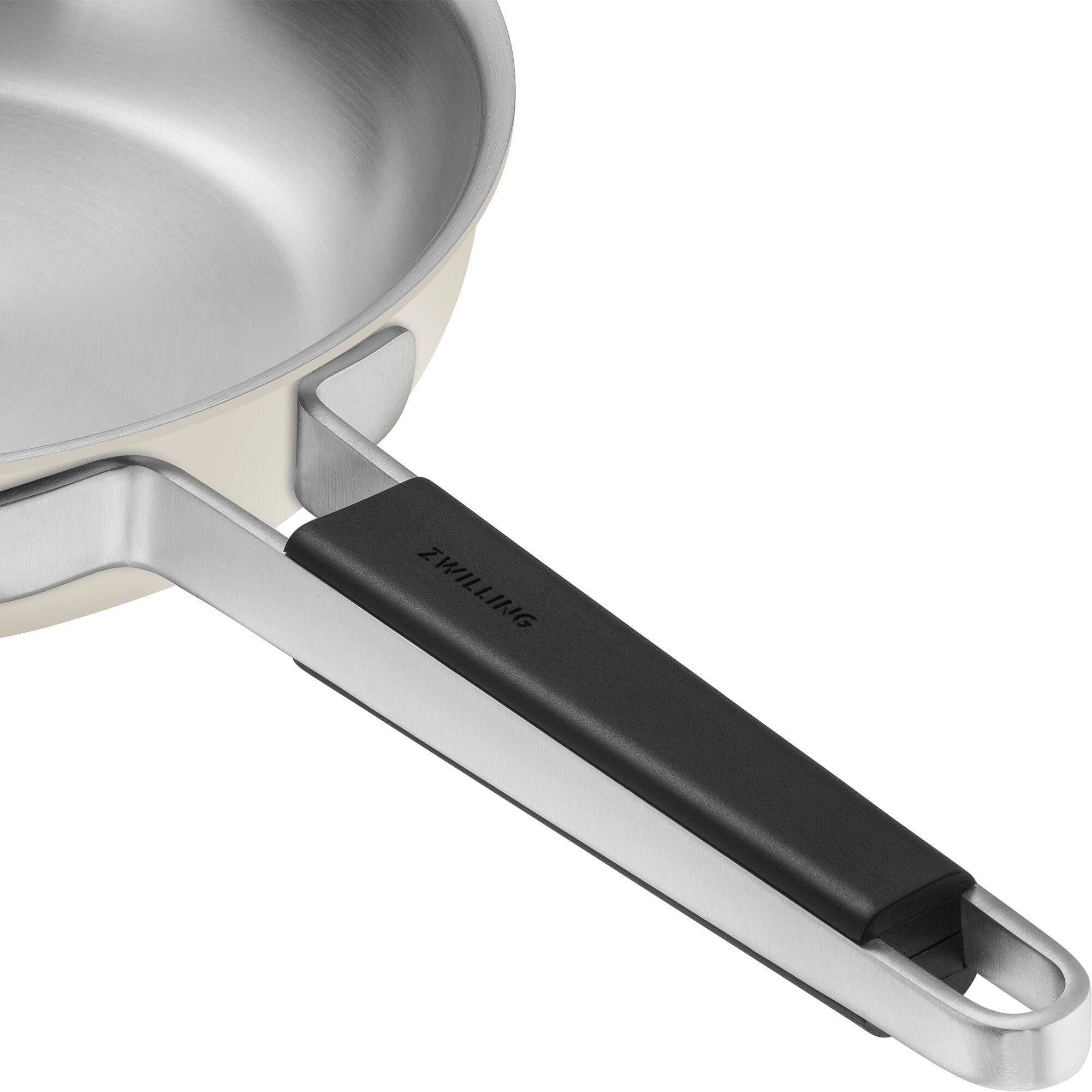 Alt View 3. ZWILLING - ZWILLING Pure 11-inch Stainless Steel Fry Pan, Ivory - Ivory.