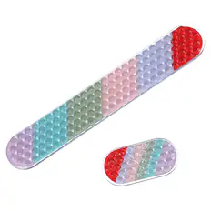 Front. Unique Bargains - Gel Wrist Rest, Ergonomic Silicone Gel Mouse Pad with Cool Touch Cushion for Computer Laptop Home Office Work (Pad Set) - Red Ombre.
