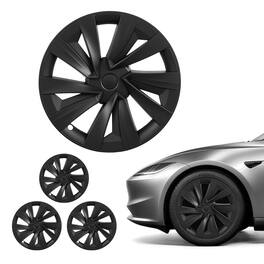 VEVOR - Hubcaps Wheel Covers for 2025 Tesla Model Y, 19 Inch Set of 4 Wheel Rim Cover Hubcaps OEM Style Replacement - Black