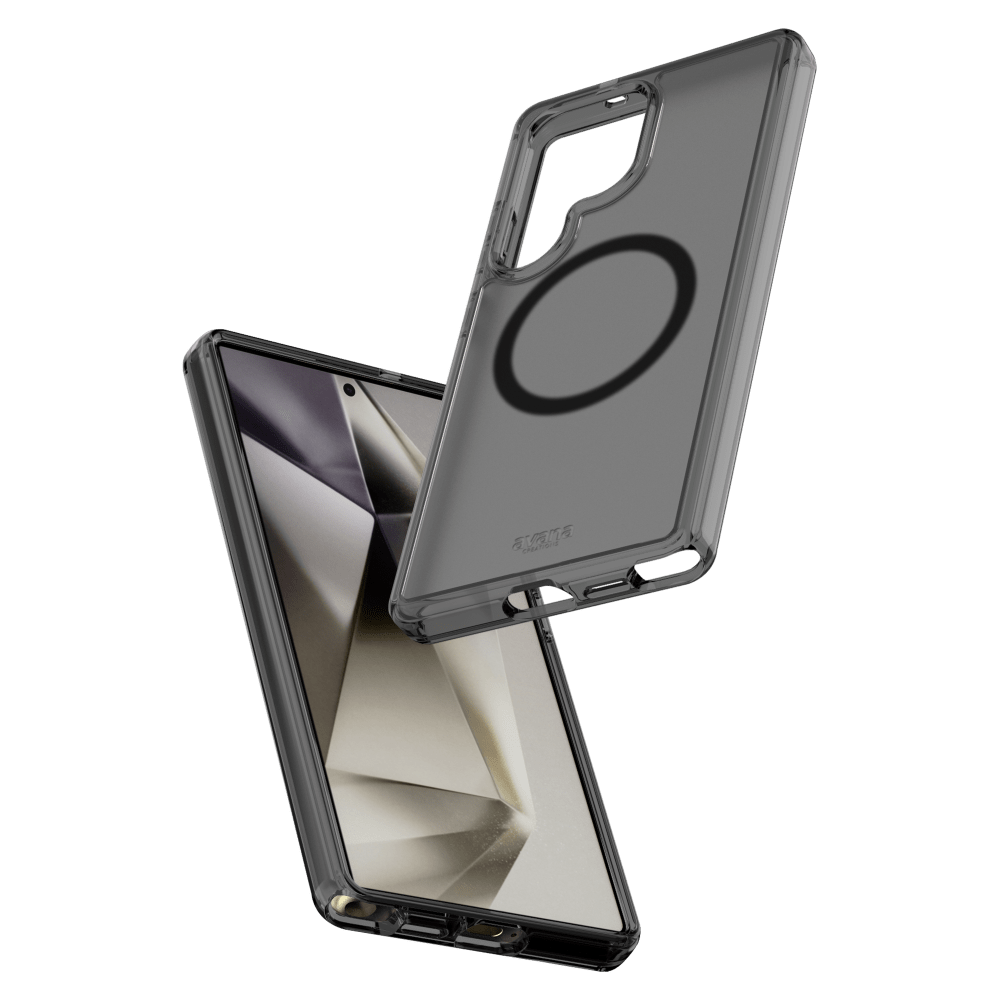Front. Avana - mist w/ MagSafe Case for Samsung Galaxy S25 Ultra - Light Grey.