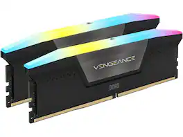 CORSAIR - Vengeance RGB 128GB (2 x 64GB) 288-Pin PC RAM DDR5 6000 (PC5 48000) Desktop Memory Model CMH128GX5M2D6000C40 - Black