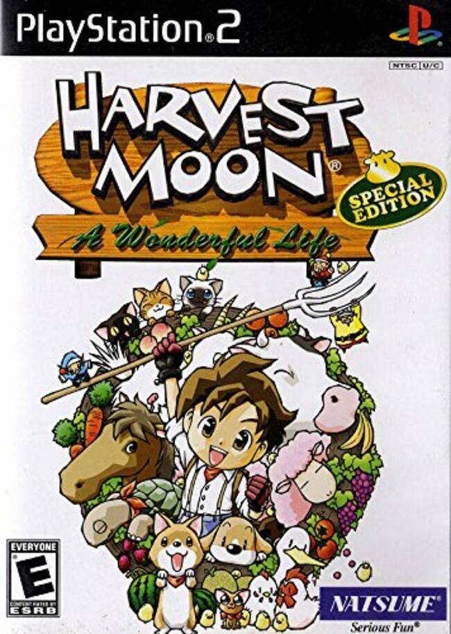 PlayStation 2  
Harvest Moon: A Wonderful Life  
Special Edition  
NTSC U/C  
NATSUME  
Serious Fun  
E (Everyone) ESRB