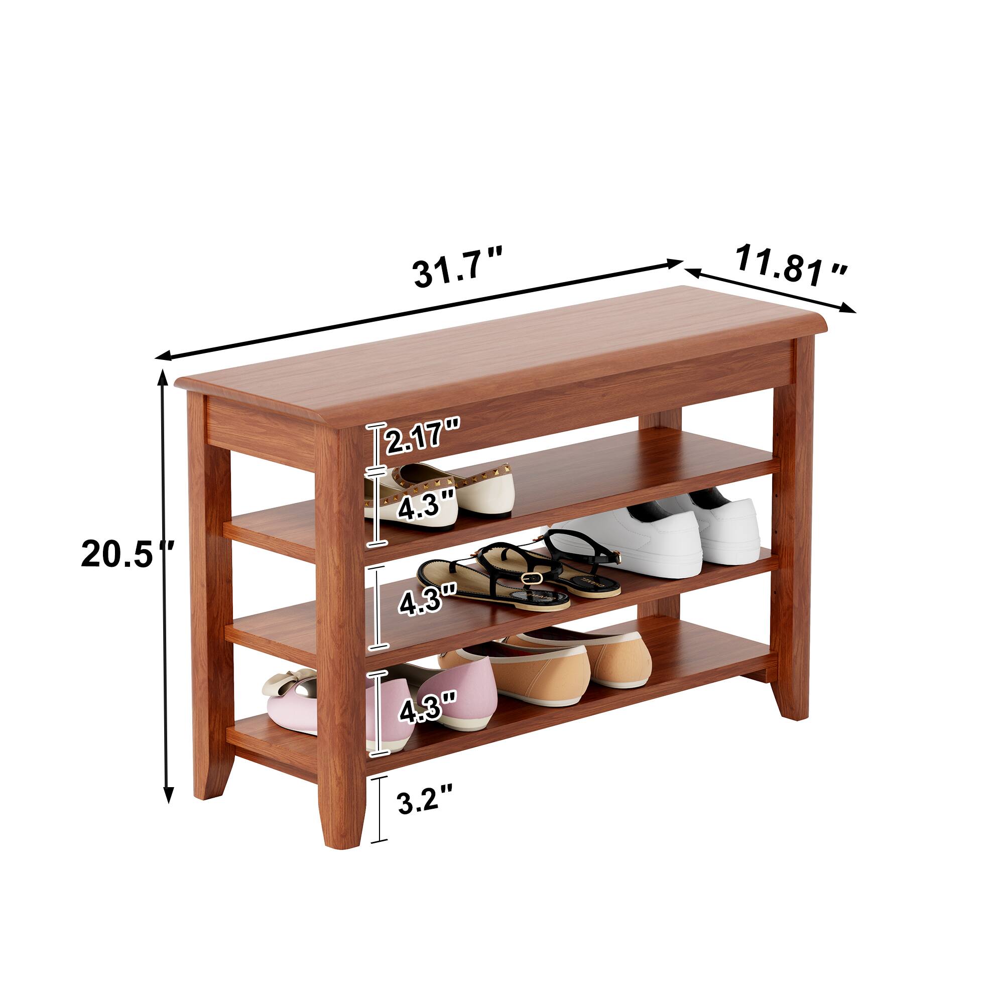 31.7" x 11.81" x 20.5"  
2.17"  
4.3" (shelf depth)  
4.3" (shelf depth)  
4.3" (shelf depth)  
3.2" (shelf spacing)