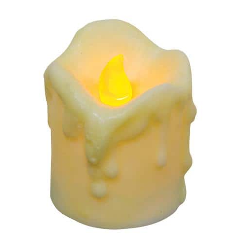 BreeBe - Mini Dripped Timer Pillar - Ivory