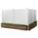 Front. VEVOR - 4 Panels Outdoor Privacy Screen, 50 x 50 in Air Conditioner Fence with 27.6 in Ground Stakes, Pool Equipment Enclosure - White.
