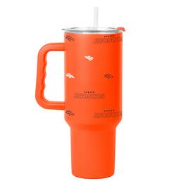 Logo Brands - 40oz. Step and Repeat Powder Coat Tumbler - Orange