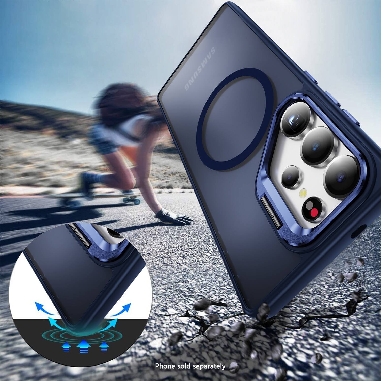 Samsung phone is sold separately.