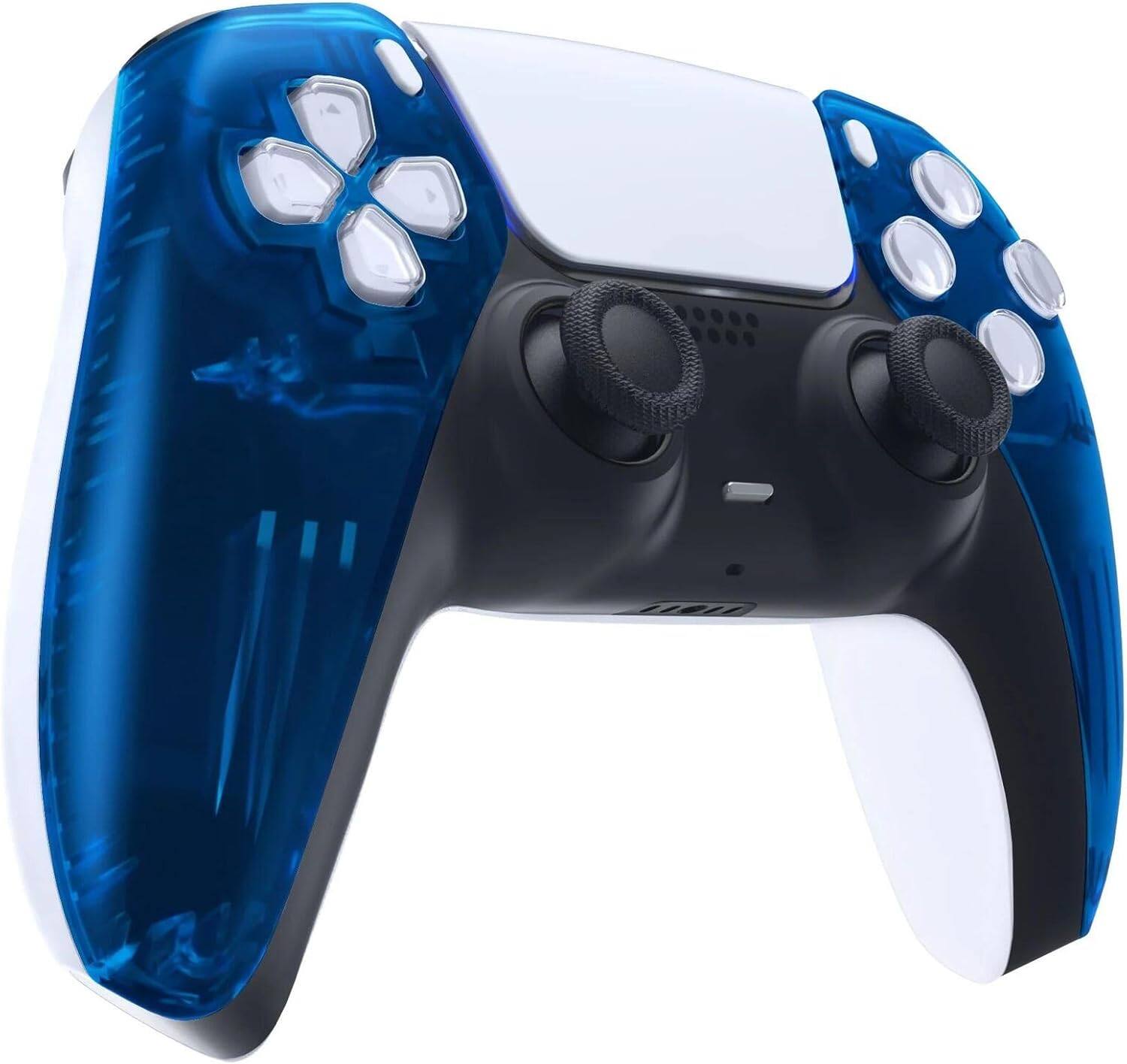 Left. ProControllers - Custom Wireless Controller for PS5 - Clear Blue.
