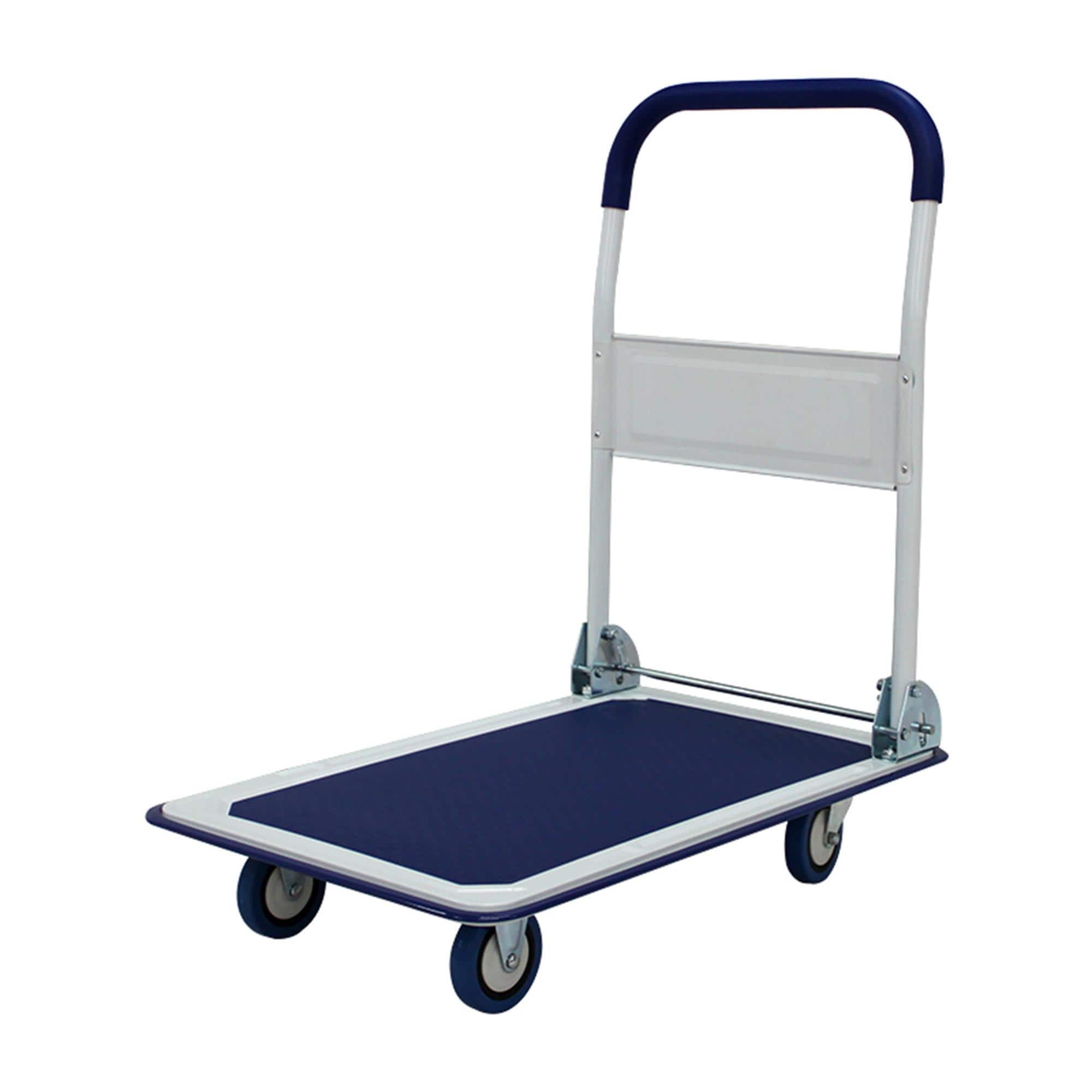 Boyel Living - Folding Heavy Duty Flatbed Cart 660 lbs Capacity Moving Platform Truck - Blue price history on PriceWatchPro