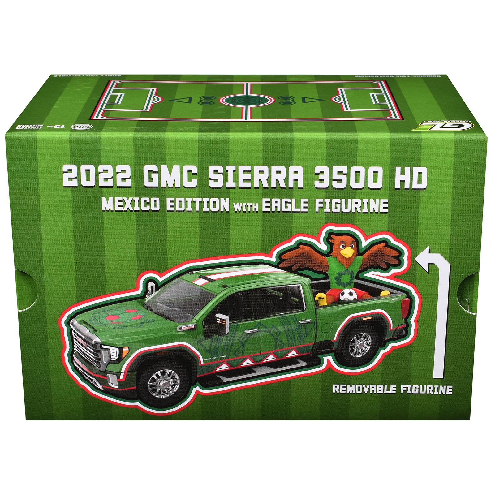 2022 GMC SIERRA 3500 HD MEXICO EDITION WITH EAGLE FIGURINE REMOVABLE FIGURINE