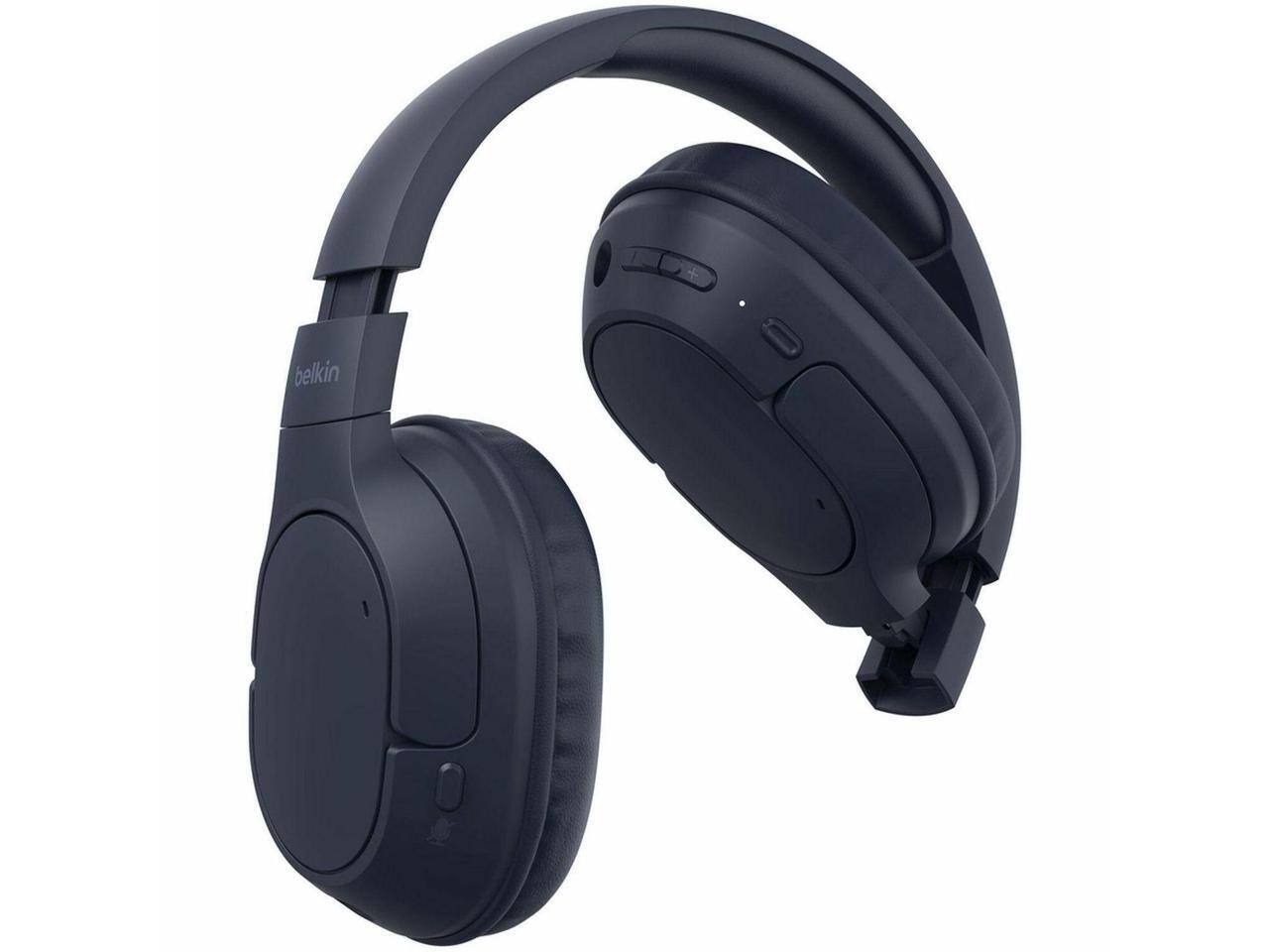 Alt View 2. Belkin - Belkin SoundForm Surround Wireless Over-Ear Headphones AUD009fqBL - Blue.