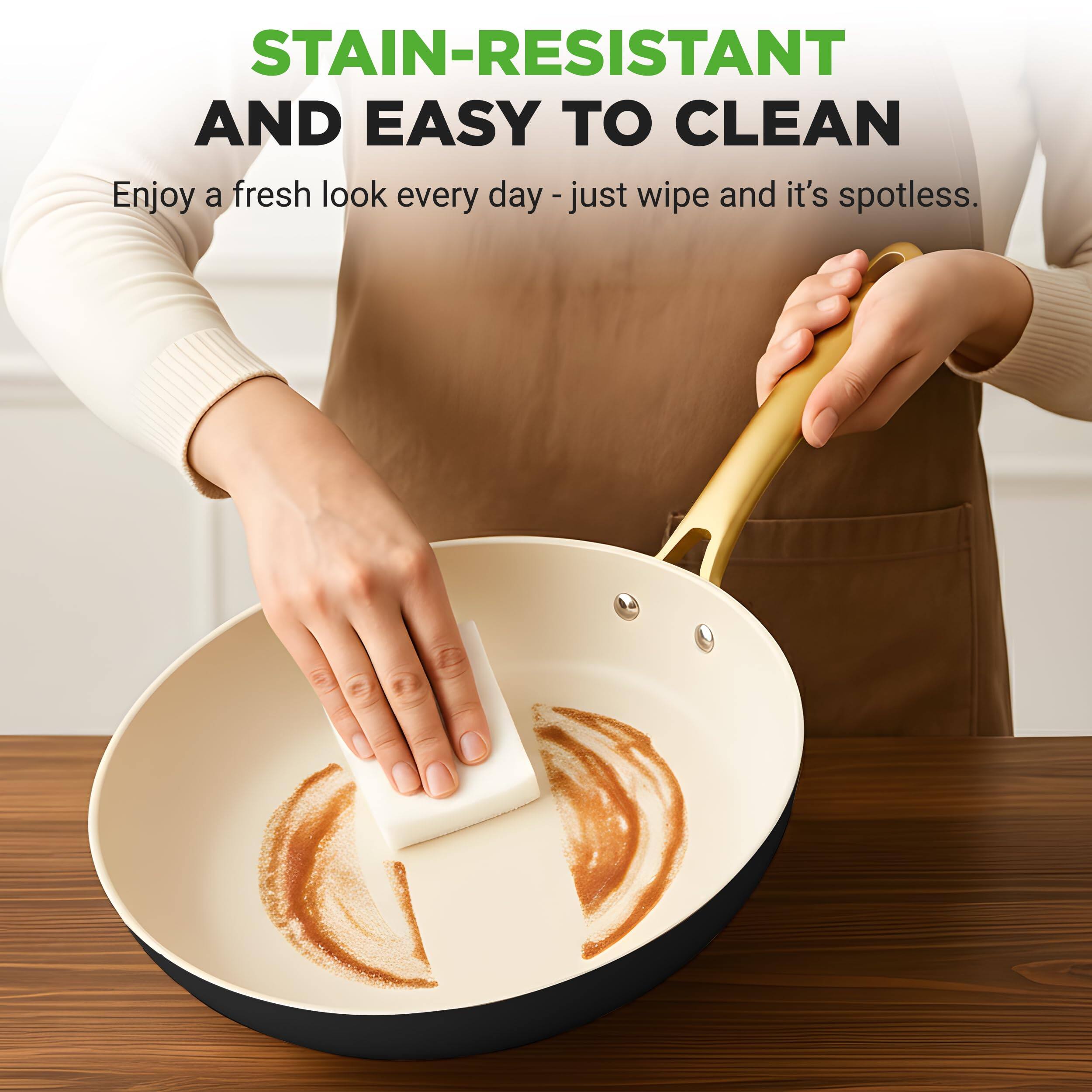 STAIN-RESISTANT AND EASY TO CLEAN  
Enjoy a fresh look every day - just wipe and it's spotless.