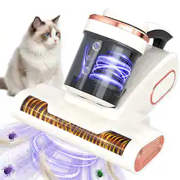 Topteng - Mattress Vacuum with UV Light & Heat - 15KPa Suction, 140°F, HEPA Filter for Bed, Sofa, Couch, Crib
