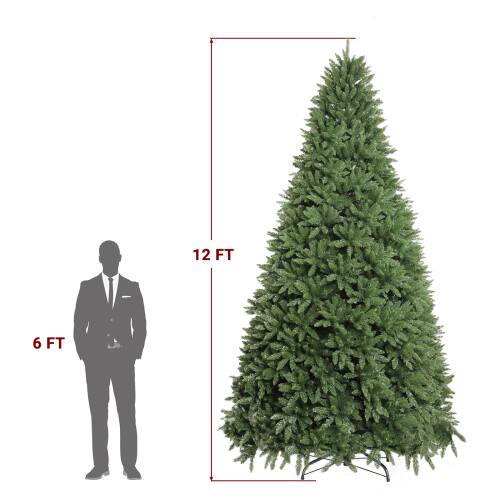Alt View 1. Winado - 12 FT Christmas Tree Artificial with 7794 Branches for Xmas Holiday Decorations - Green.