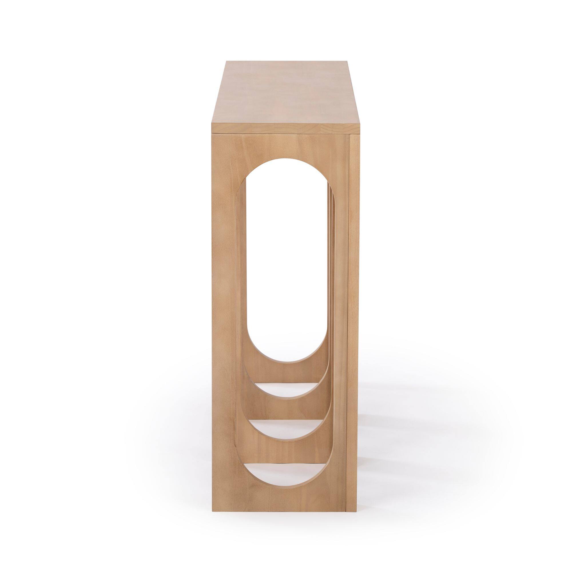 Alt View 5. Plank+Beam - Aria Console Table (47in / 1194mm), Blonde - Blonde.