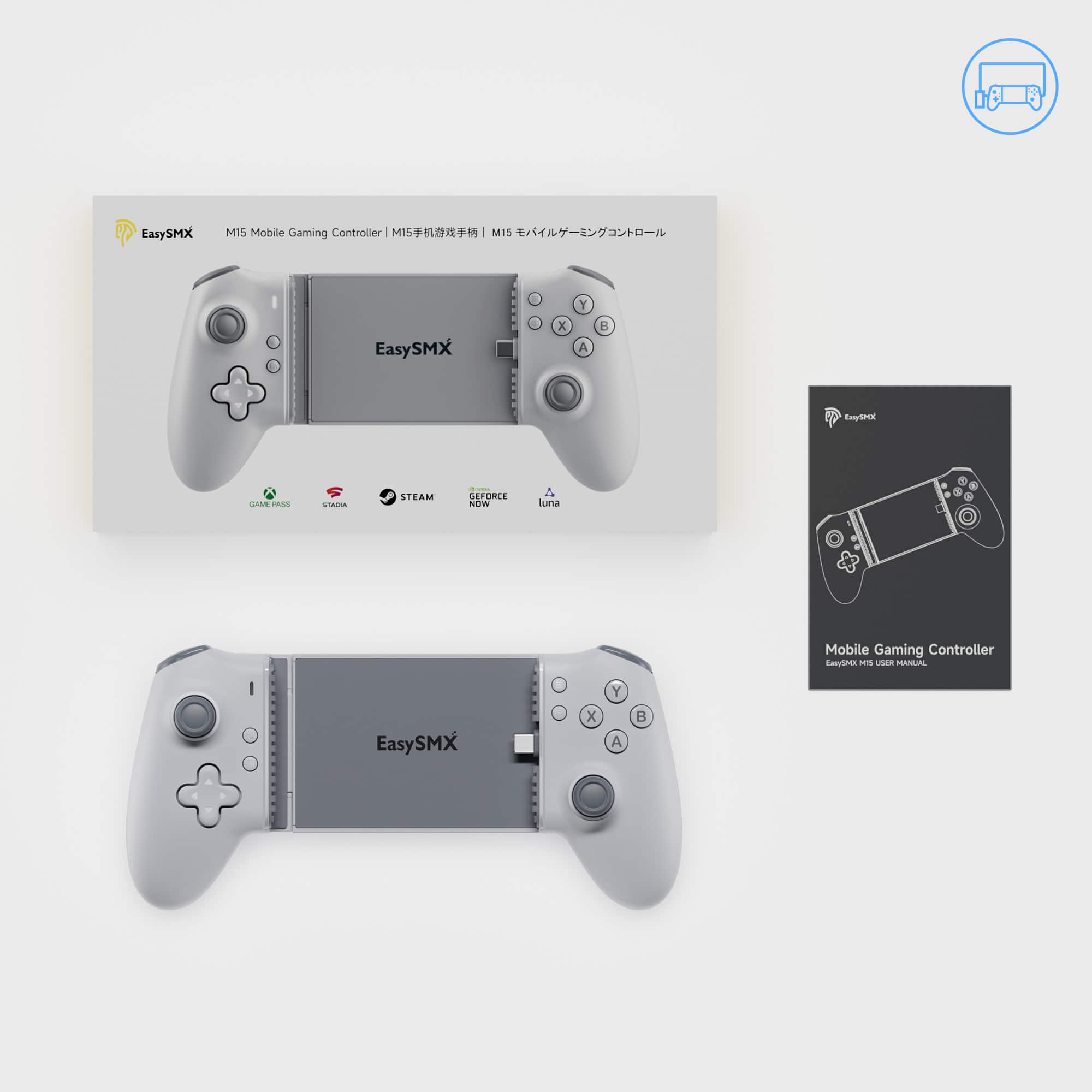 モバイル ゲーム コントローラー M15 Android iPhone15以降 Amazon.co.jp: EasySMXモバイル ゲーム コントローラー M15
