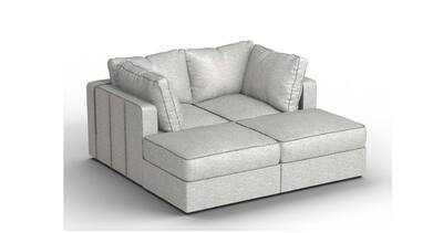 Lovesac Seats Sides Luxe Chenille Standard Foam Tonal