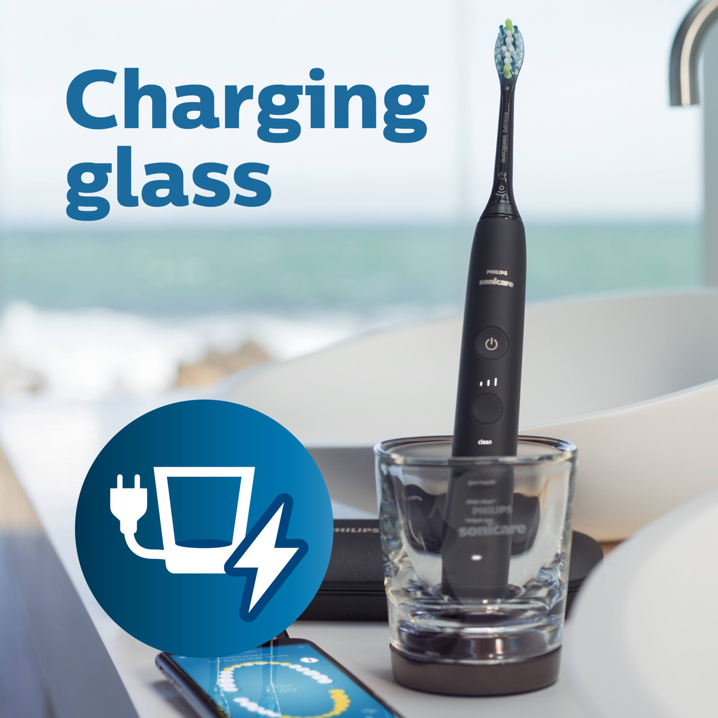 Charging glass

PHILIPS sonicare